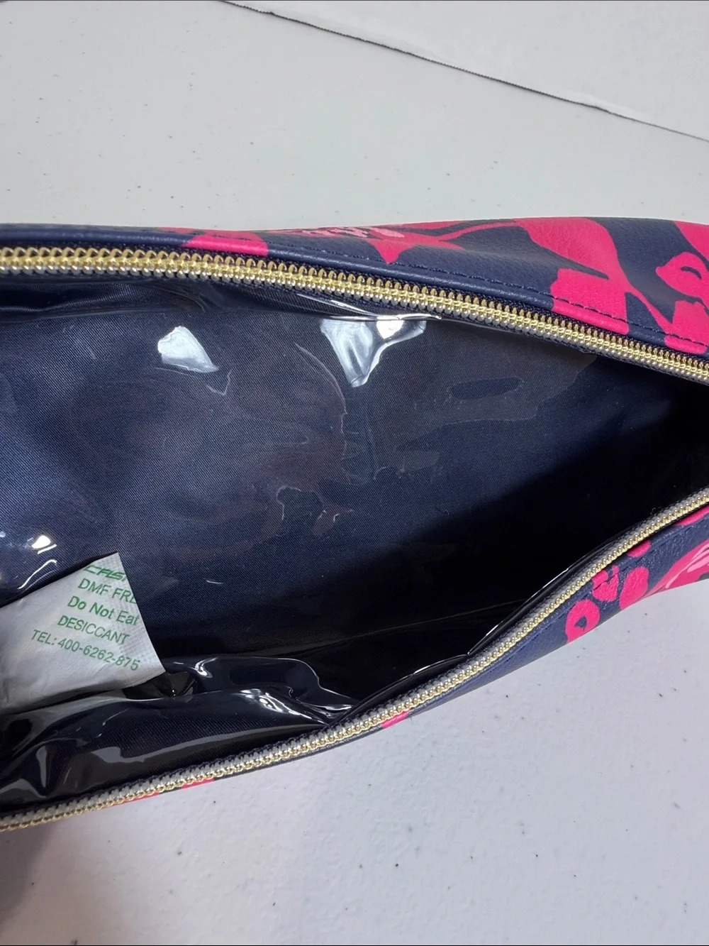 Lilly Pulitzer circular travel case and brush pouch